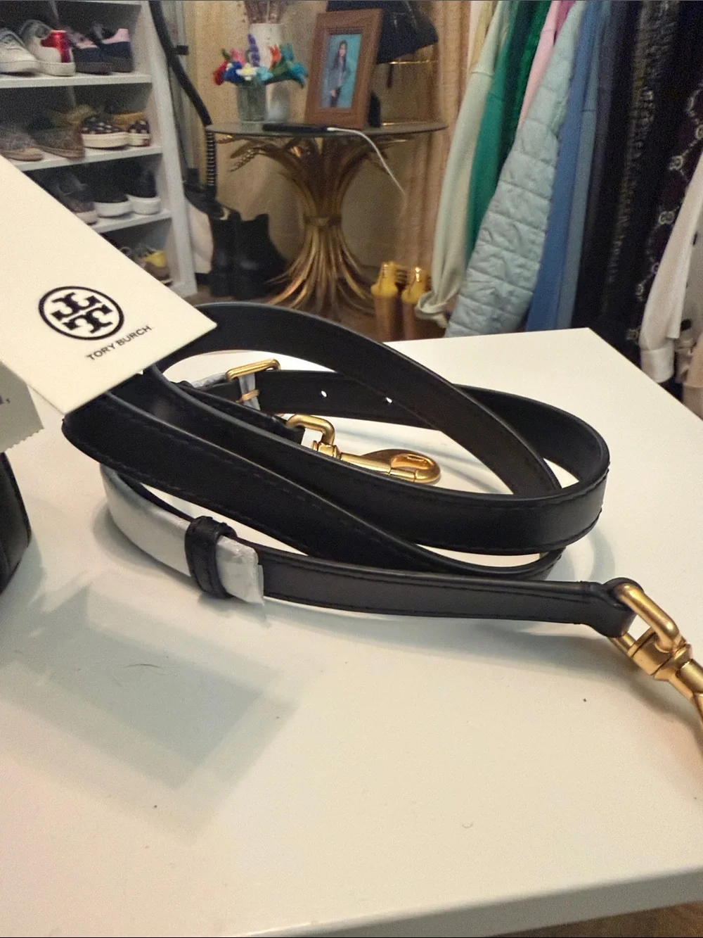 Tory Burch Black T Monogram Bucket Tote